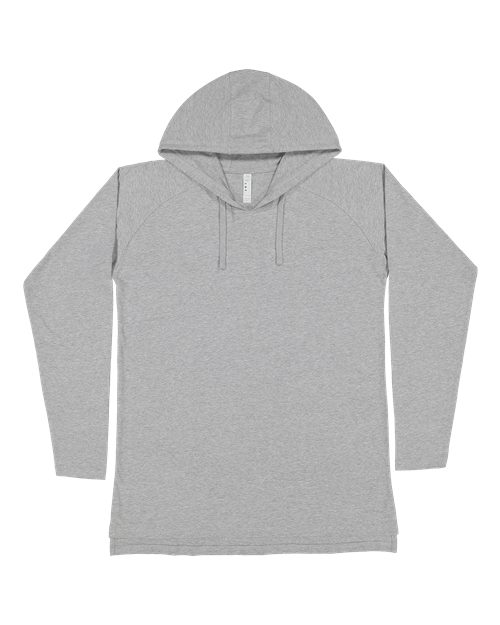 LAT 6917 Unisex Fine Jersey Hooded Long Sleeve Raglan T-Shirt