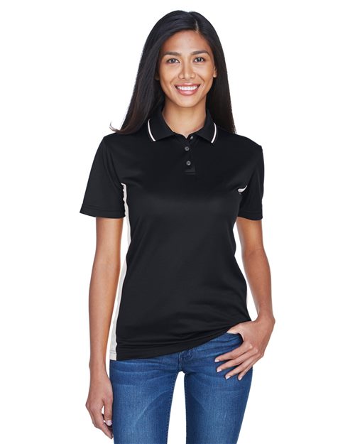 UltraClub 8406L Women's Cool & Dry Sport Two-Tone Polo