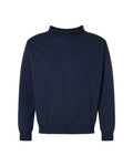 LAT 6928 Unisex Mock Neck Fleece Sweatshirt