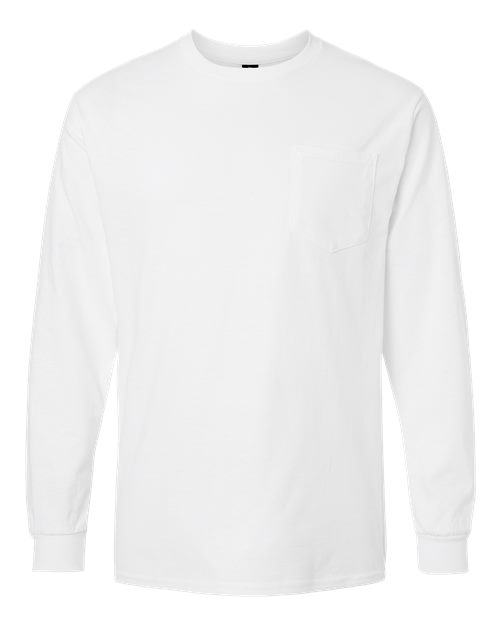 Gildan 2410 Unisex Ultra Cotton® Long Sleeve Pocket T-Shirt