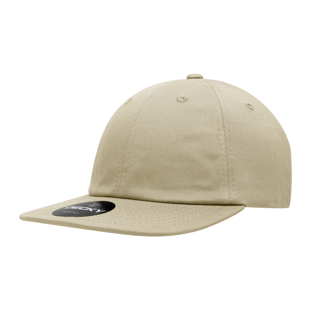 Decky 200 Relaxed Flat Bill Cotton Caps