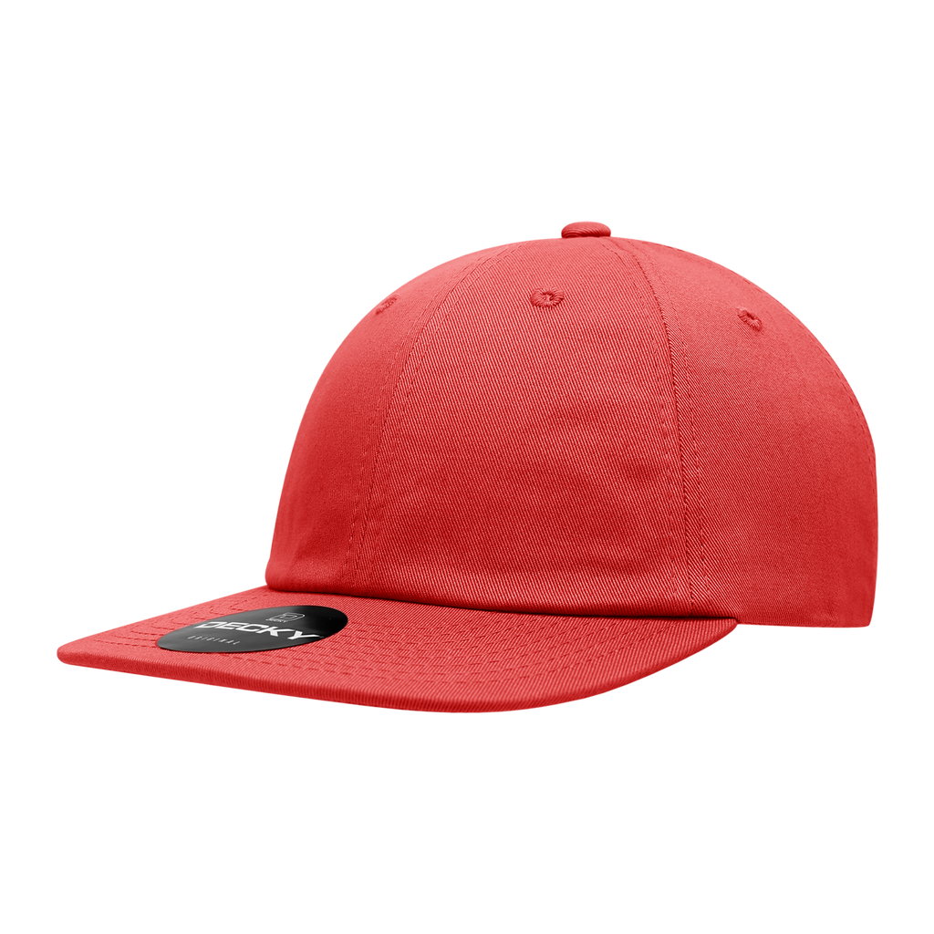 Decky 200 Relaxed Flat Bill Cotton Caps