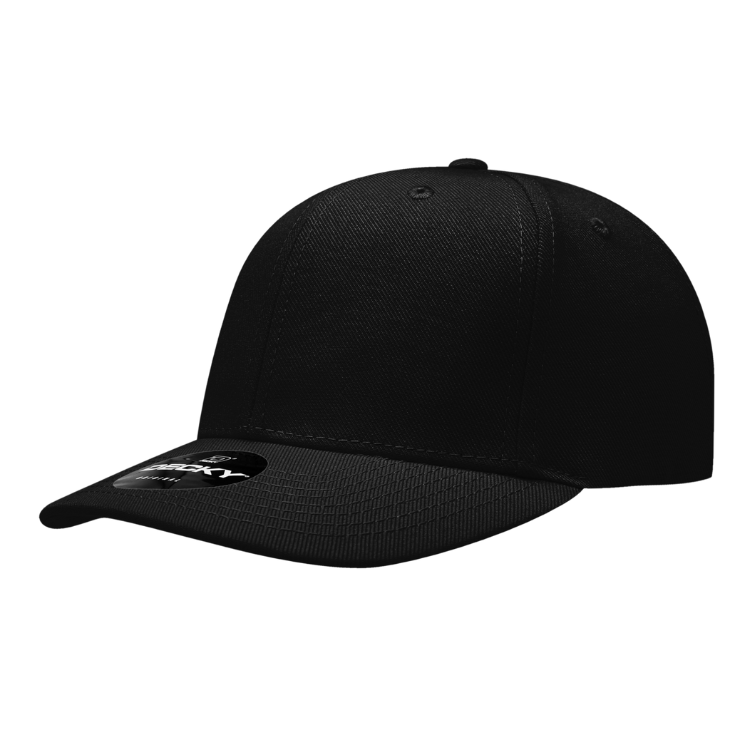 Decky 207 6 Panel Mid Profile Structured Acrylic/Polyester Cap