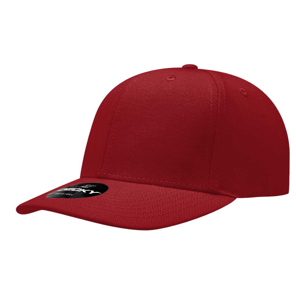 Decky 207 6 Panel Mid Profile Structured Acrylic/Polyester Cap