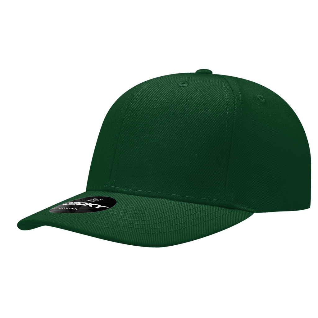 Decky 207 6 Panel Mid Profile Structured Acrylic/Polyester Cap