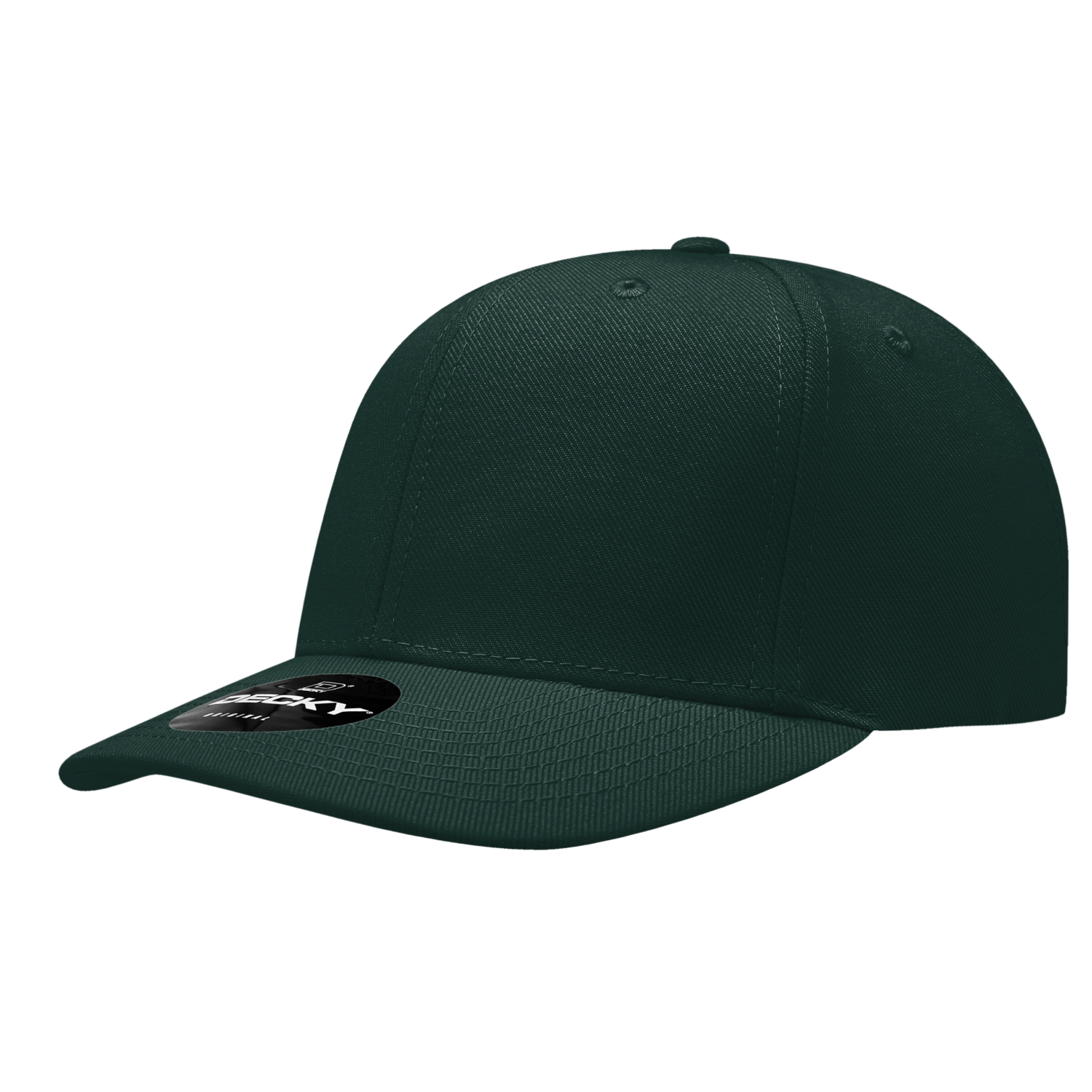 Decky 207 6 Panel Mid Profile Structured Acrylic/Polyester Cap