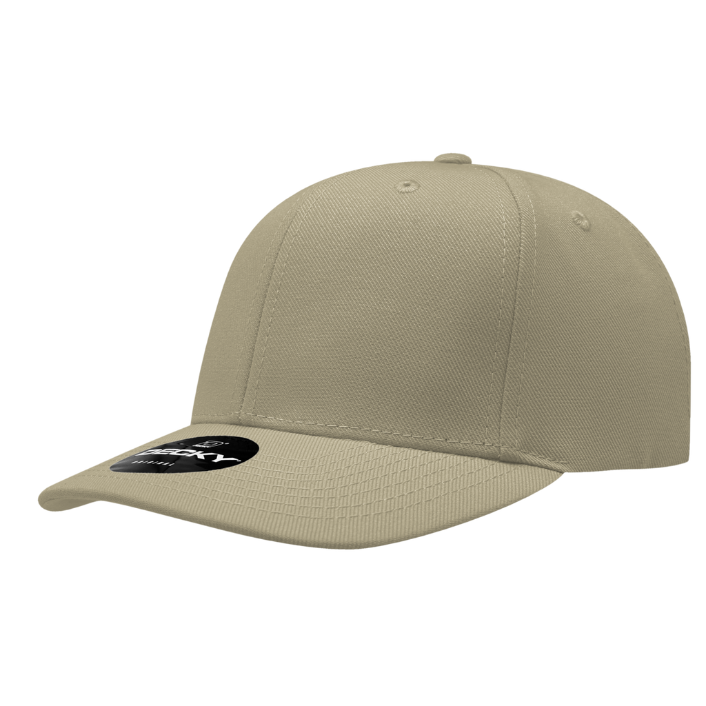Decky 207 6 Panel Mid Profile Structured Acrylic/Polyester Cap