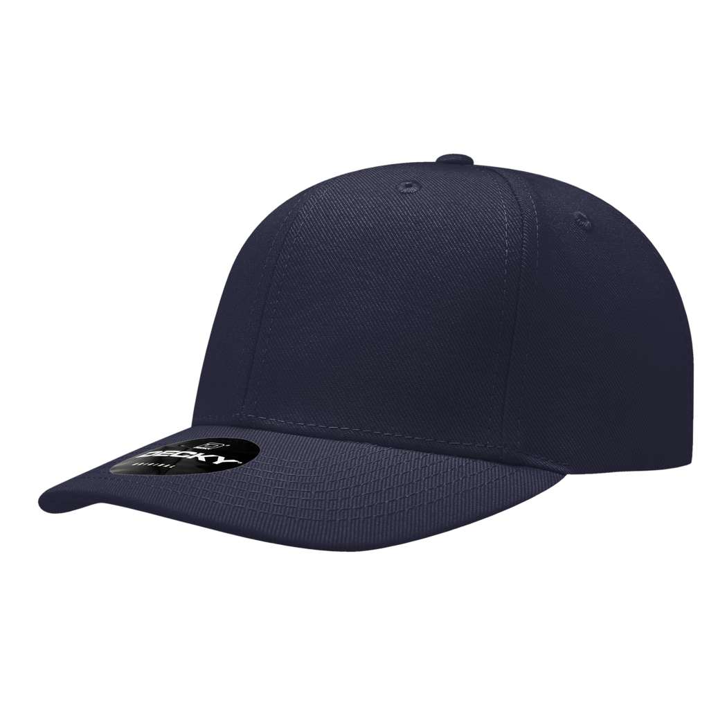 Decky 207 6 Panel Mid Profile Structured Acrylic/Polyester Cap