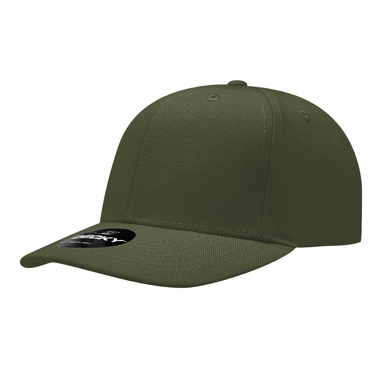 Decky 207 6 Panel Mid Profile Structured Acrylic/Polyester Cap