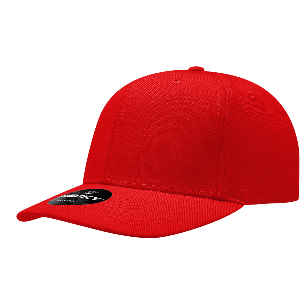 Decky 207 6 Panel Mid Profile Structured Acrylic/Polyester Cap