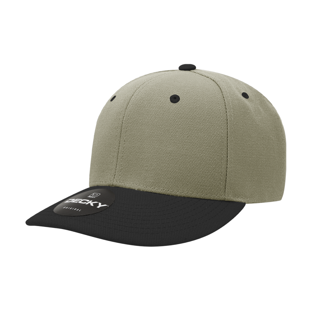Decky 207 6 Panel Mid Profile Structured Acrylic/Polyester Cap