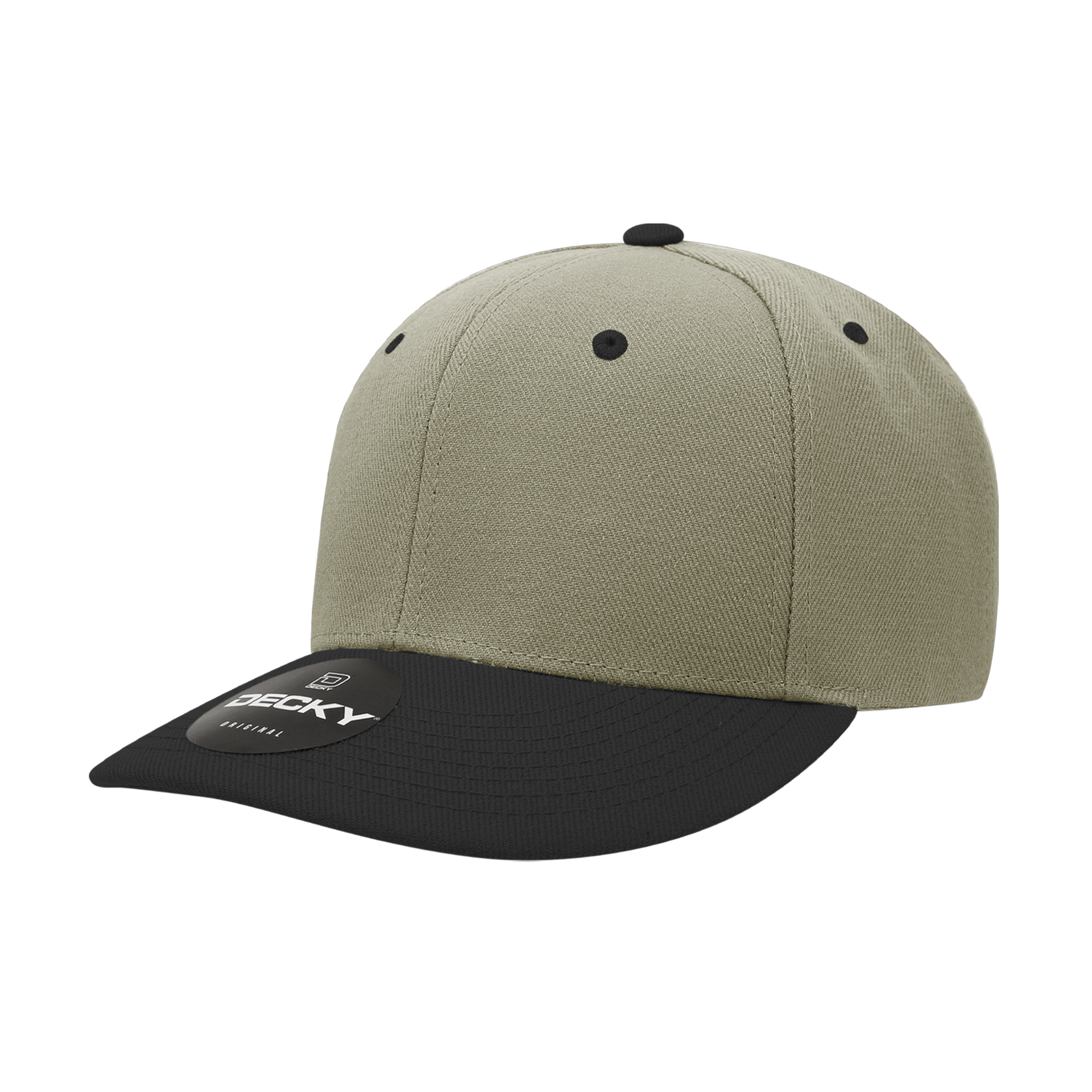 Decky 207 6 Panel Mid Profile Structured Acrylic/Polyester Cap