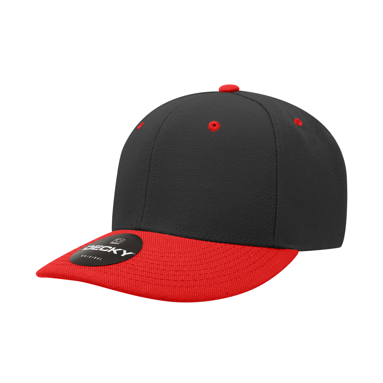Decky 207 6 Panel Mid Profile Structured Acrylic/Polyester Cap