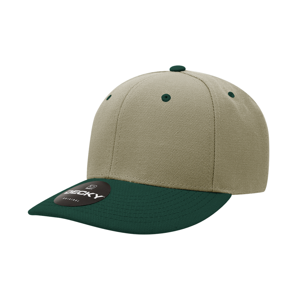 Decky 207 6 Panel Mid Profile Structured Acrylic/Polyester Cap