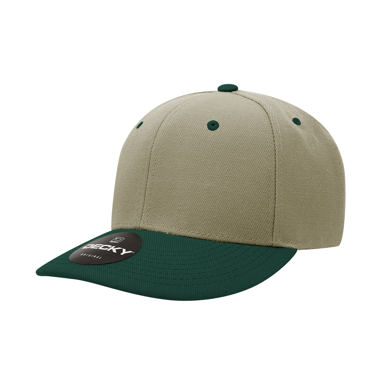 Decky 207 6 Panel Mid Profile Structured Acrylic/Polyester Cap