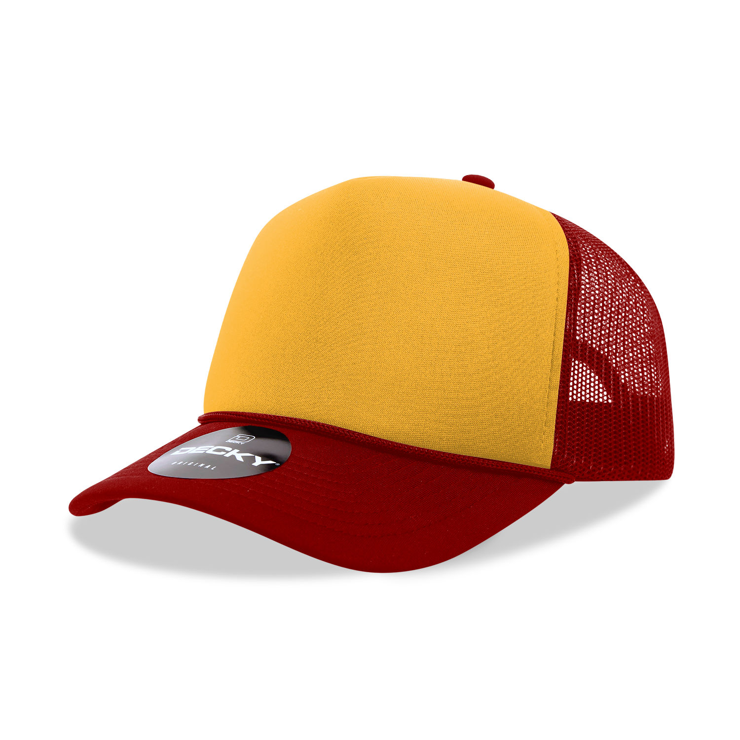 Decky 212 5 Panel Mid Profile Structured Two Tone Foam Trucker