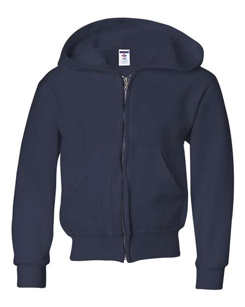 JERZEES 993BR Youth NuBlend® Full-Zip Hooded Sweatshirt
