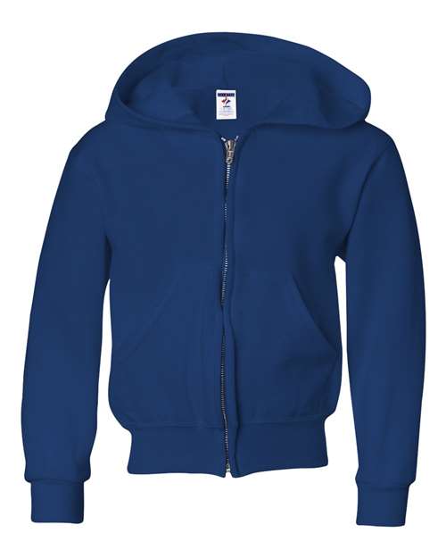 JERZEES 993BR Youth NuBlend® Full-Zip Hooded Sweatshirt