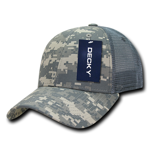 Decky 218 6 Panel Low Profile Structured Camo Trucker