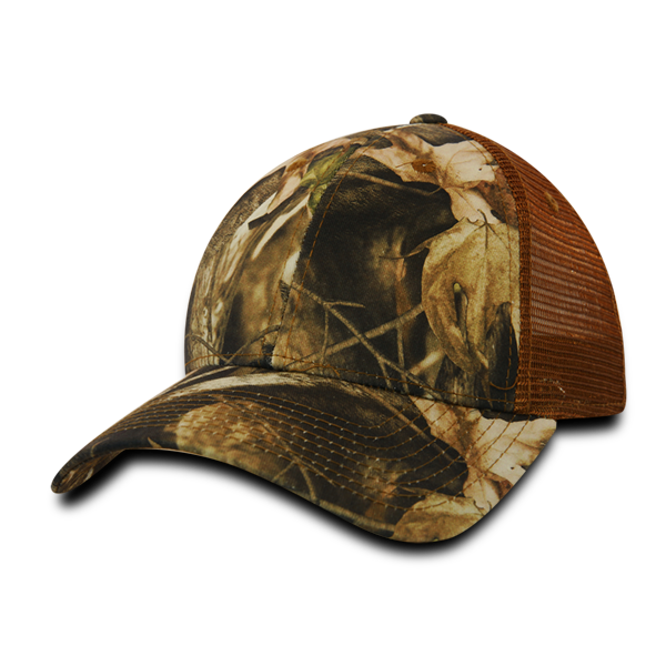 Decky 218 6 Panel Low Profile Structured Camo Trucker
