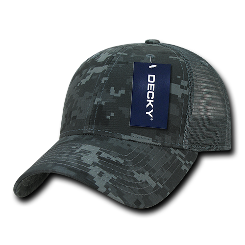 Decky 218 6 Panel Low Profile Structured Camo Trucker