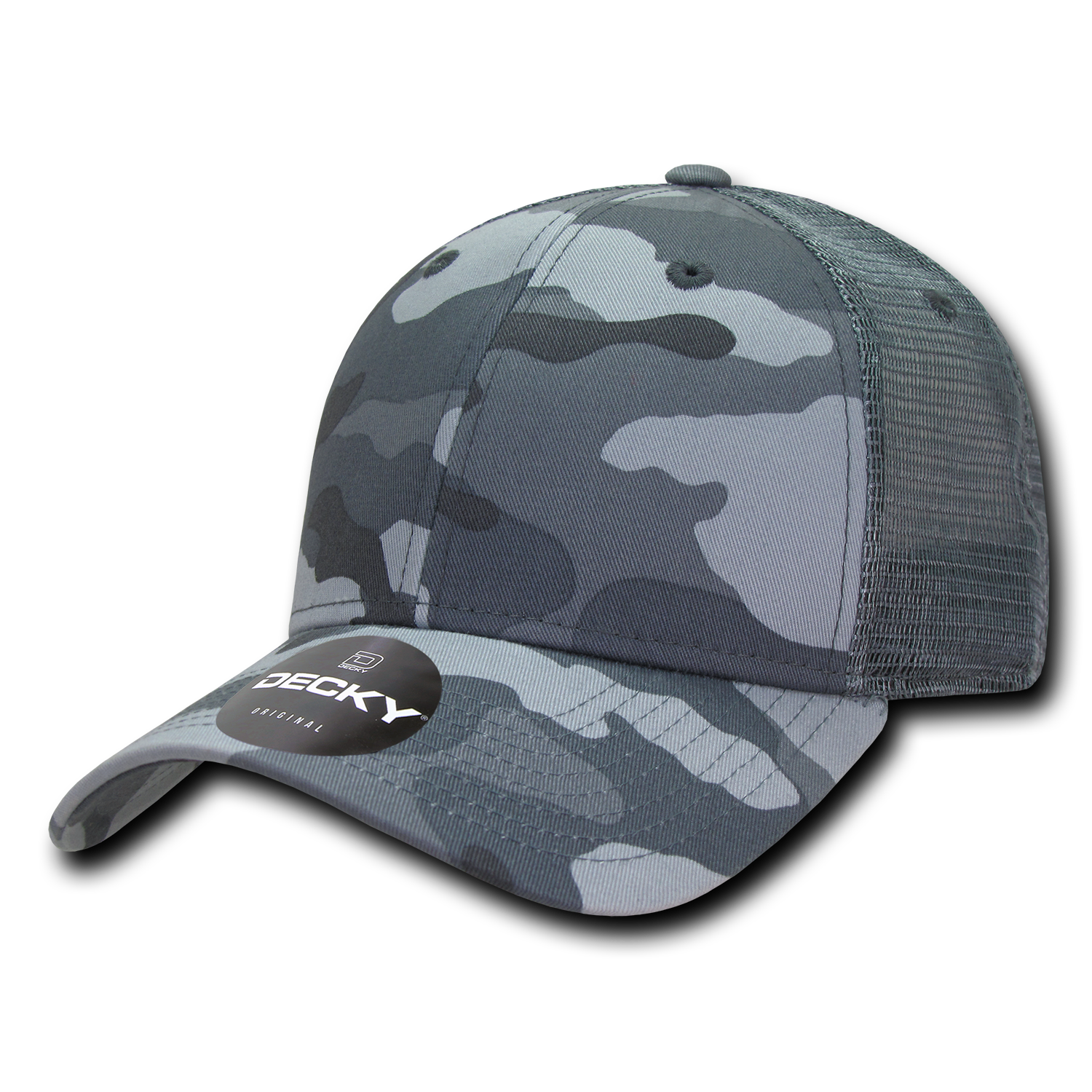 Decky 218 6 Panel Low Profile Structured Camo Trucker