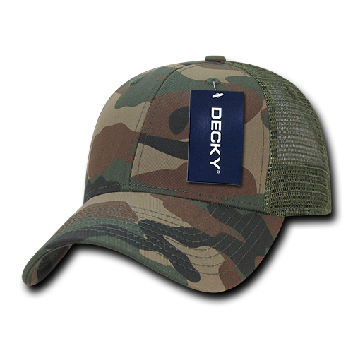 Decky 218 6 Panel Low Profile Structured Camo Trucker