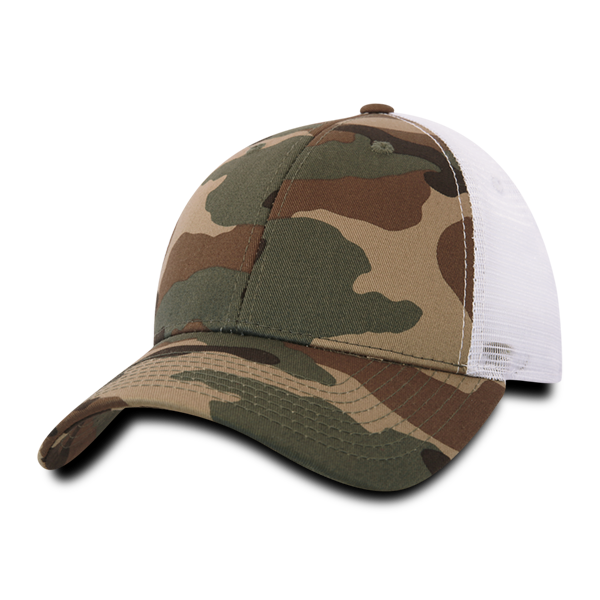 Decky 218 6 Panel Low Profile Structured Camo Trucker