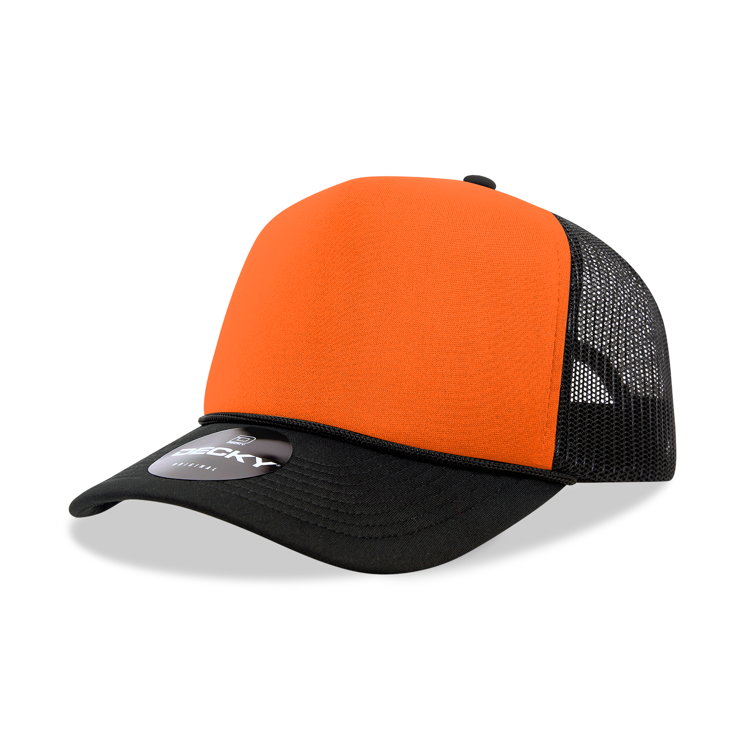 Decky 220 5 Panel Mid Profile Structured Two Tone Foam Trucker