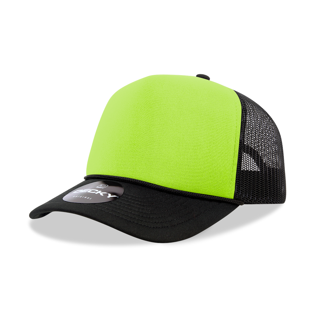Decky 220 5 Panel Mid Profile Structured Two Tone Foam Trucker