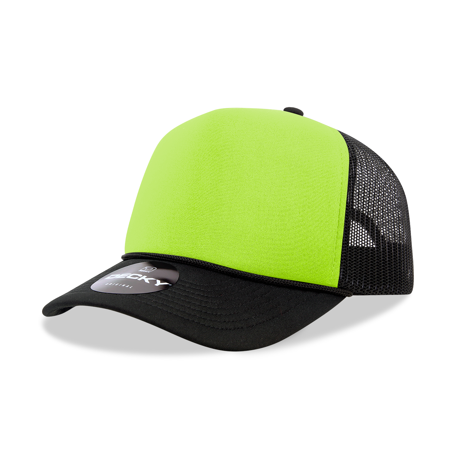 Decky 220 5 Panel Mid Profile Structured Two Tone Foam Trucker