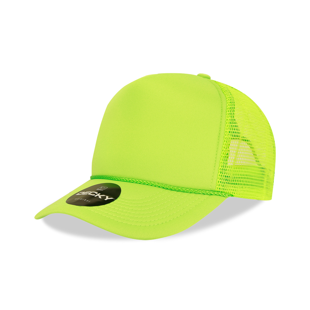 Decky 221 5 Panel Mid Profile Structured Foam Trucker