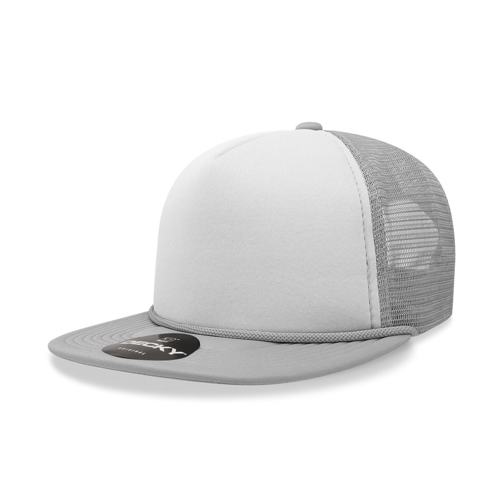 Decky 224 5 Panel High Profile Structured Two Tone Foam Trucker