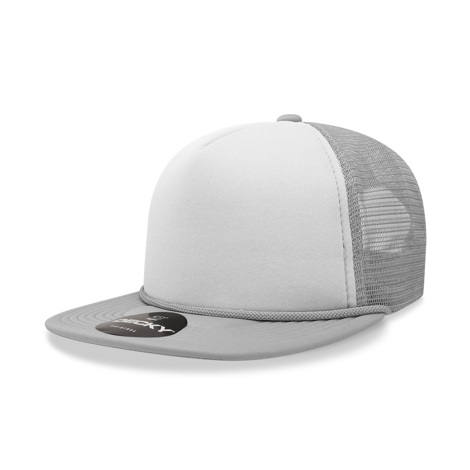 Decky 224 5 Panel High Profile Structured Two Tone Foam Trucker