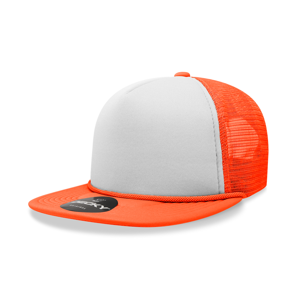 Decky 224 5 Panel High Profile Structured Two Tone Foam Trucker