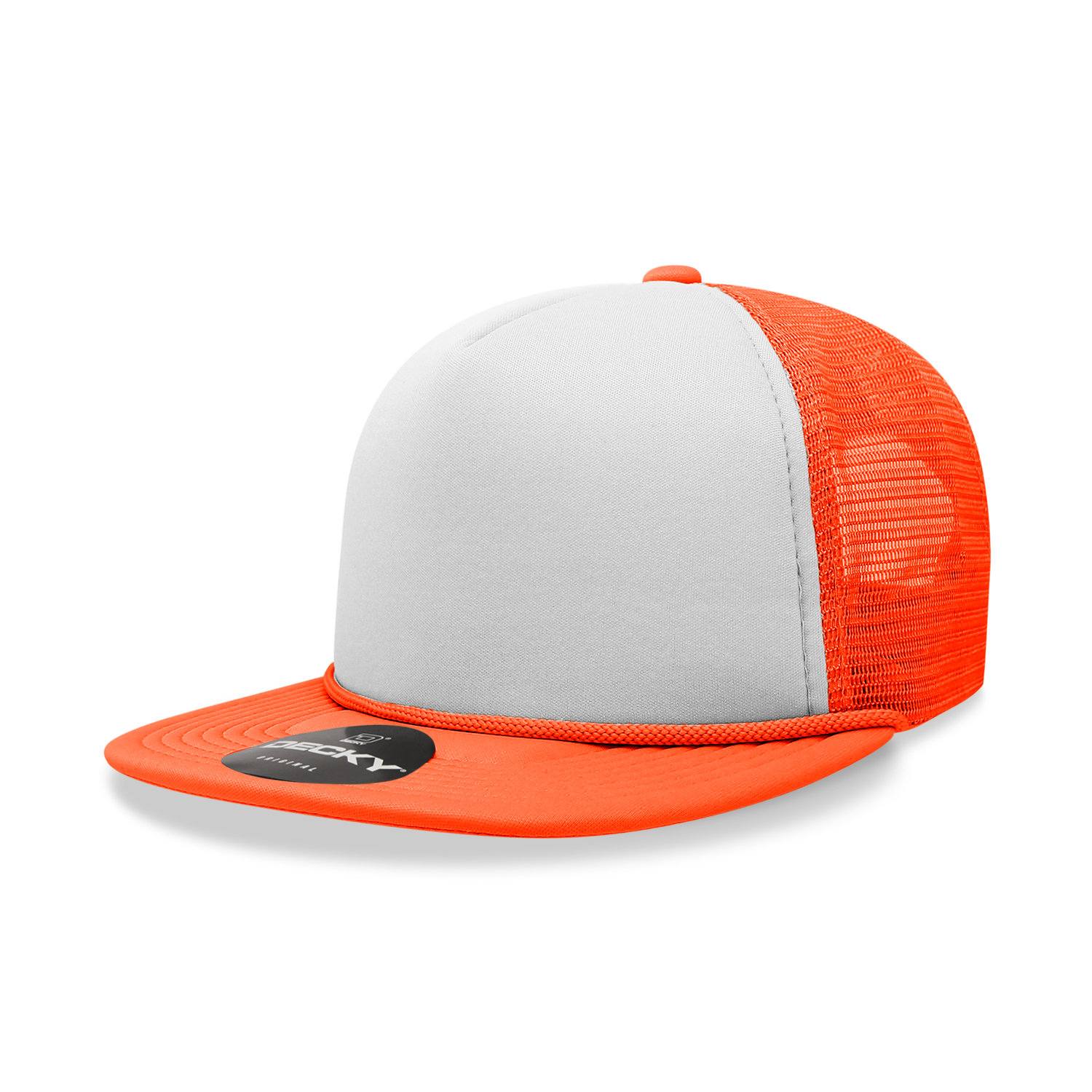 Decky 224 5 Panel High Profile Structured Two Tone Foam Trucker