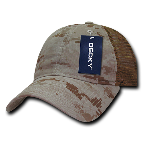 Decky 225 6 Panel Low Profile Relaxed Camo Trucker