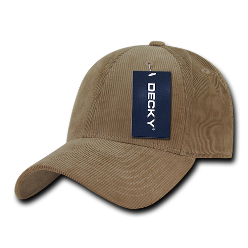 Decky 231 6 Panel Low Profile Structured Corduroy Cap
