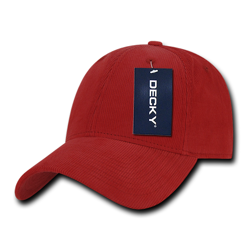 Decky 231 6 Panel Low Profile Structured Corduroy Cap