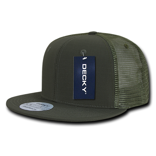 Decky 241 6 Panel High Profile Structured Ripstop Trucker