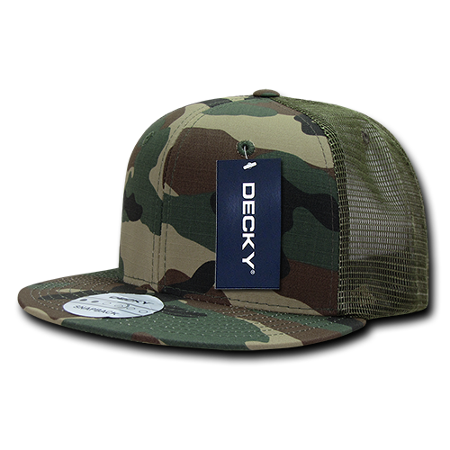 Decky 241 6 Panel High Profile Structured Ripstop Trucker