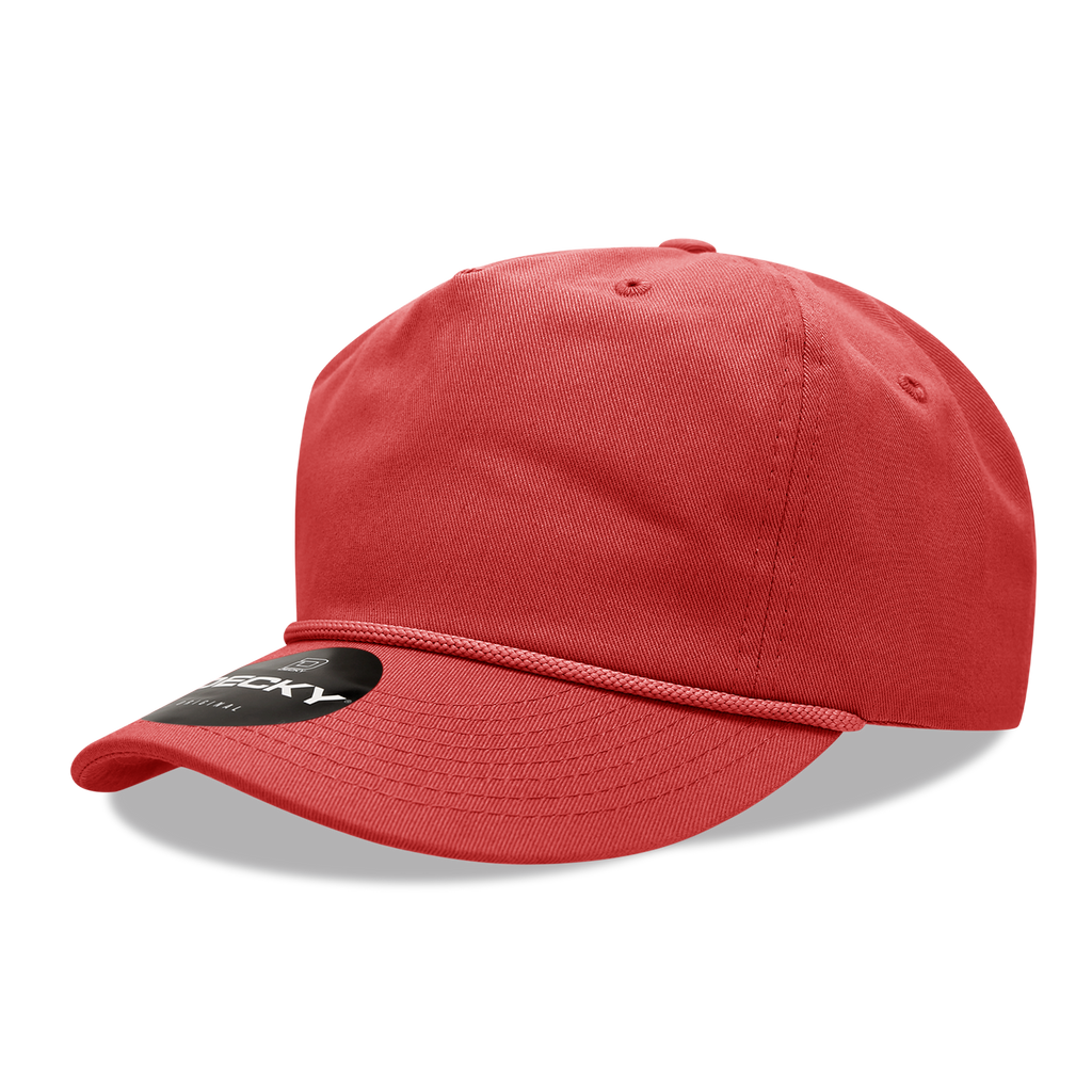 Decky 252 5 Panel High Profile Relaxed Cotton Rope Hat