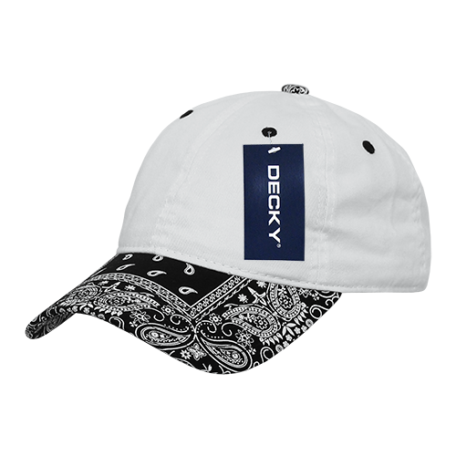 Decky 256 6 Panel Low Profile Relaxed Bandanna Bill Dad Hat