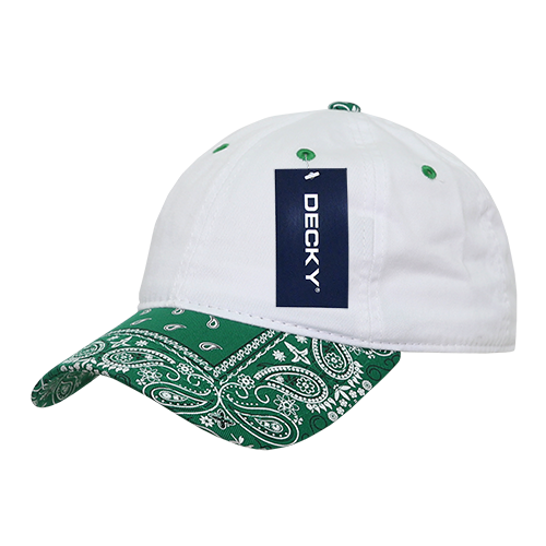 Decky 256 6 Panel Low Profile Relaxed Bandanna Bill Dad Hat