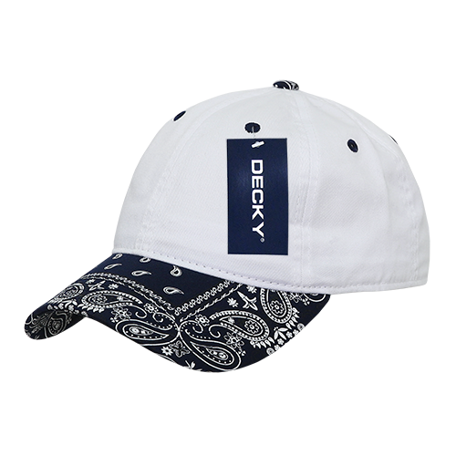 Decky 256 6 Panel Low Profile Relaxed Bandanna Bill Dad Hat