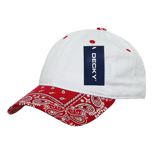 Decky 256 6 Panel Low Profile Relaxed Bandanna Bill Dad Hat