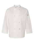 Chef Designs 0413 Eight Pearl Button Chef Coat with Thermometer Pocket