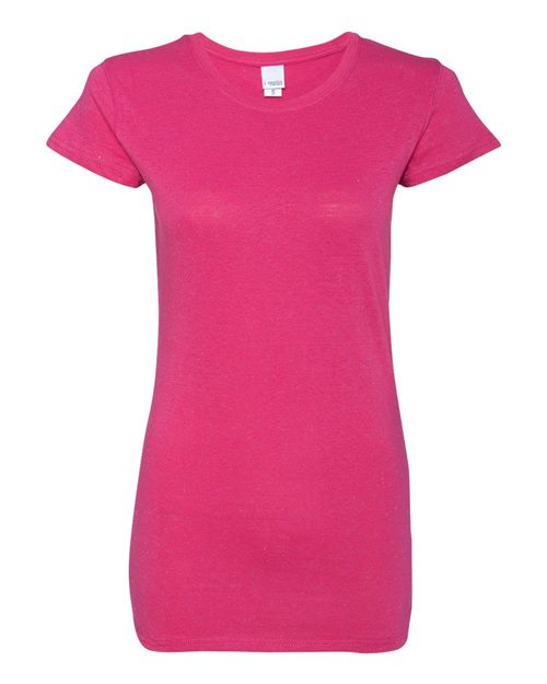 J. America 8138 Women’s Glitter T-Shirt