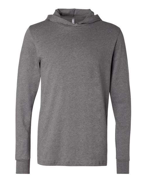 BELLA + CANVAS 3512 Unisex Jersey Hooded Long Sleeve Tee