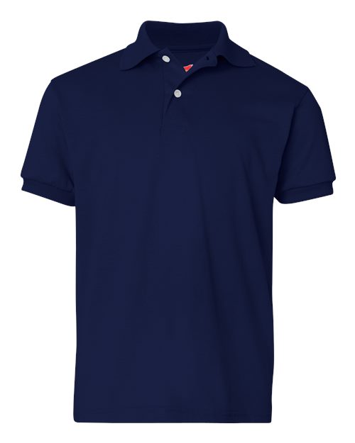 Hanes 054Y Youth EcoSmart® Jersey Polo